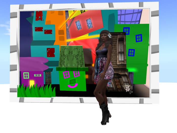 #9 James Rizzi Tutti Street bursting frame
