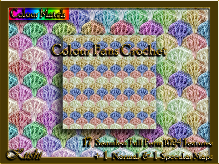 Colour Fans Crochet Textures