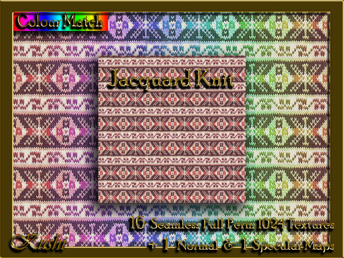 !Kushi! JacquardKnit Textures -WEAR TO UNPACK