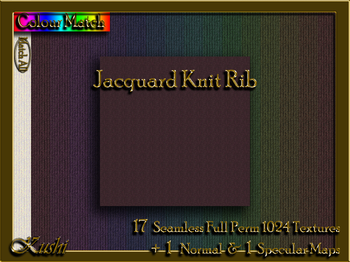 !Kushi! JacquardKnitRIB Textures -WEAR TO UNPACK