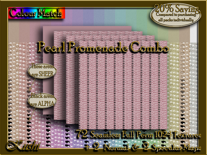 !Kushi! PearlPromenadeCOMBO Textures -WEAR TO UNPACK