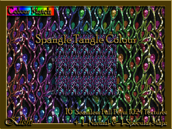 Spangle Tangle Colour Textures