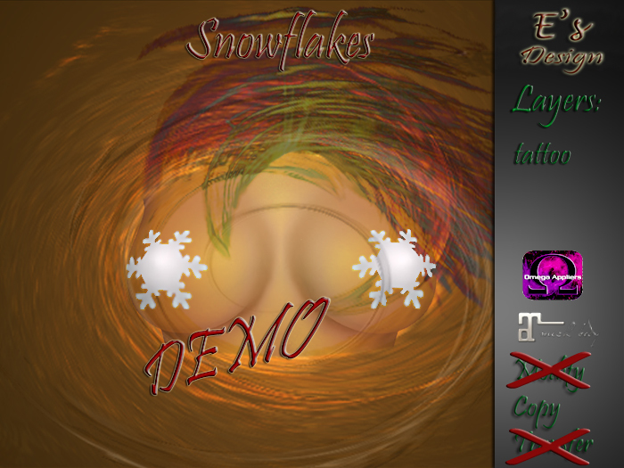 Pasties Snowflakes E's Design DEMO