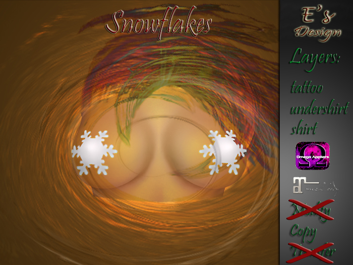 Pasties Snowflakes E's Design