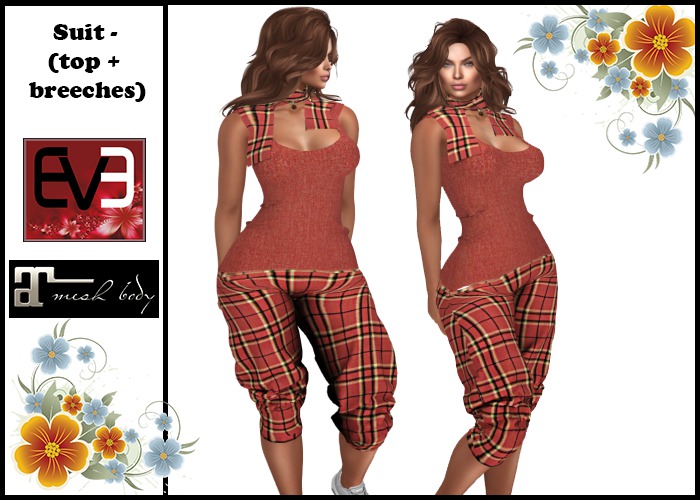 Suit (top + breeches) # 2 for Maitreya and EVE (Slim and Puply)