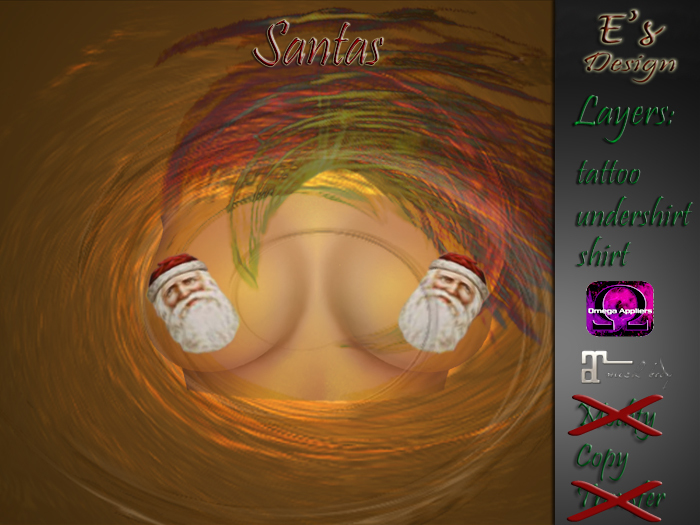 Pasties Santa E's Design