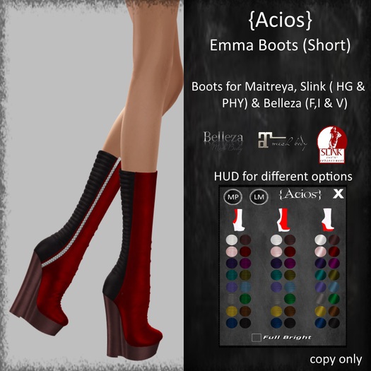 {Acios} Emma Boots (Short)
