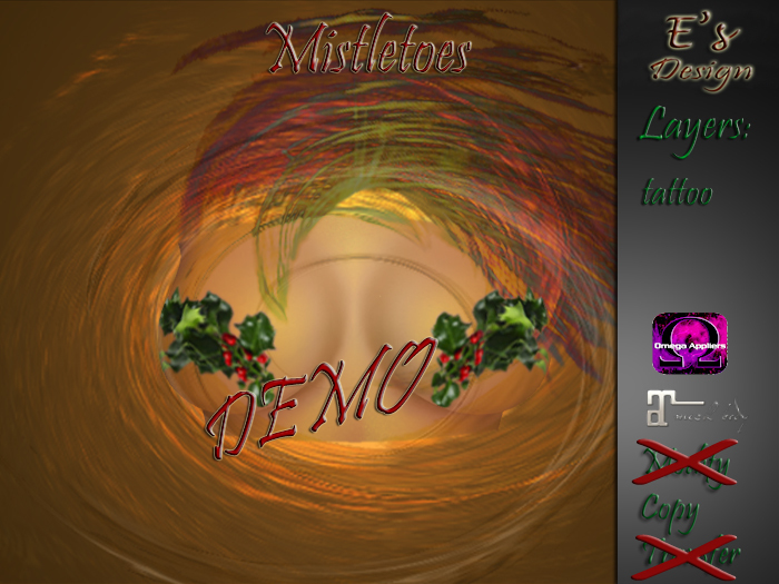 Pasties Mistletoe E's Design DEMO