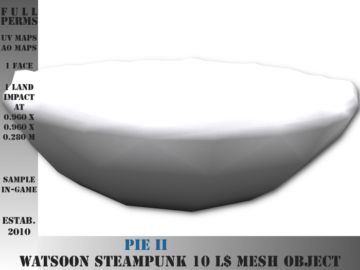 Pie II - 1 LI - FULL PERMS Mesh