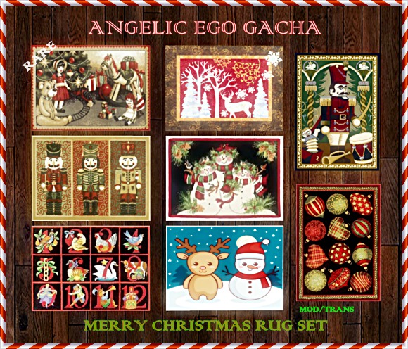 {ANGELIC EGO GACHA} MERRY CHRISTMAS RUGS SET BOX