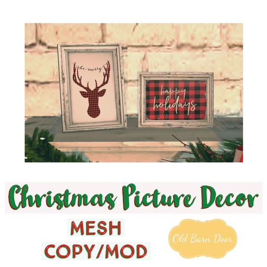 {OBD} Christmas Picture Decor