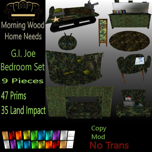 G.I Joe Bedroom Set