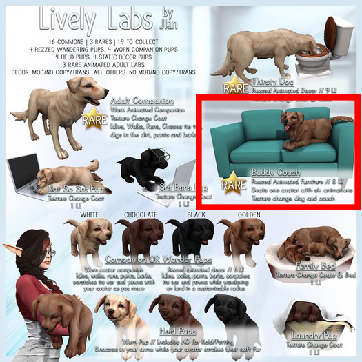 JIAN Lively Labs :: Buddy Couch RARE