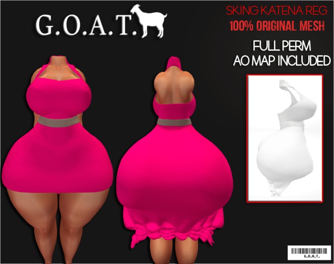 G.O.A.T. SKING KATENA REG. SCRUNCH DRESS FULL PERM