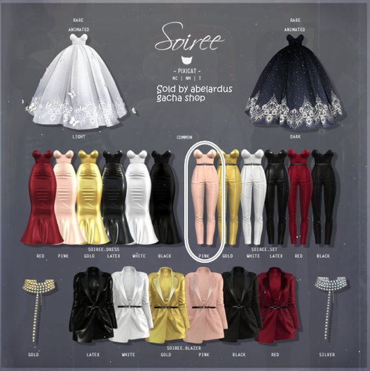 -Pixicat- Soiree.Set - Pink (Maitreya)