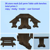 SR.store mesh full perm Table with benches