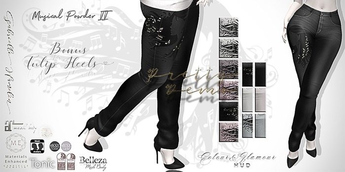 ♥.::GH::.♥ Demo Musical Powder Denim Jeans II