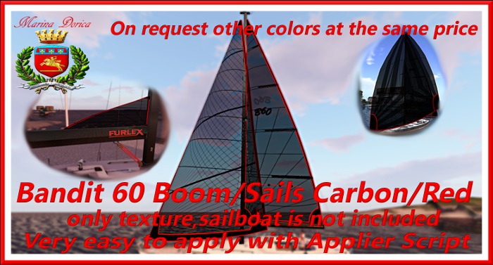 Texture Bandit 60 Boom/Sails Carbon-Red