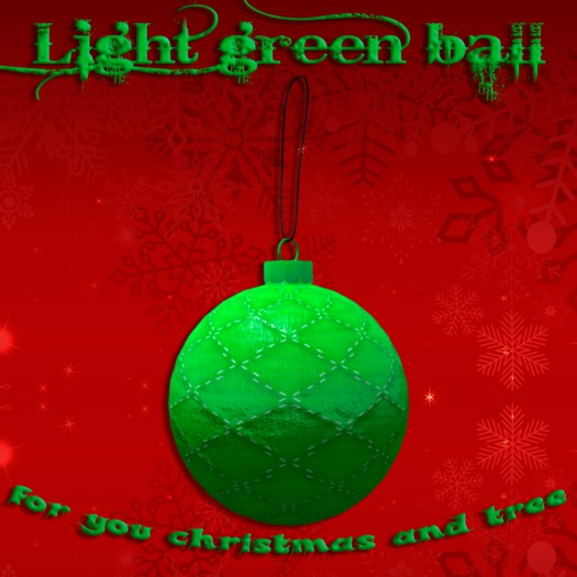 *Strela* Light green ball
