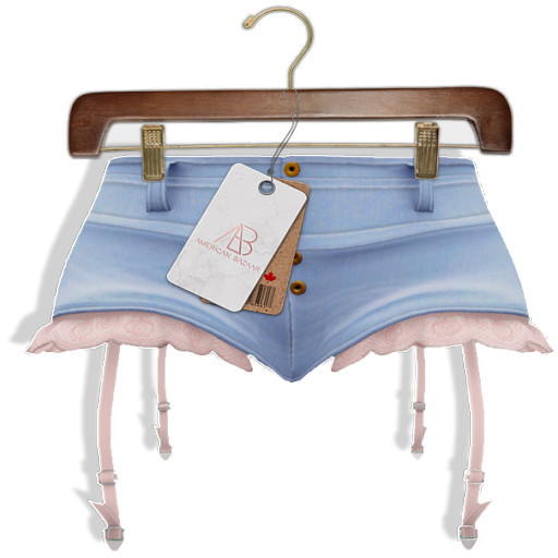 [AB] Ruffle Shorts Pale Blue