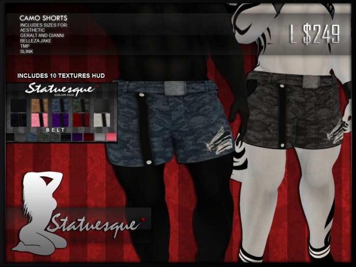 [S] Camo Shorts