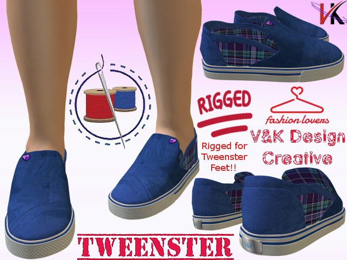V&K Design Rigged Tweenster Loafer (blue)