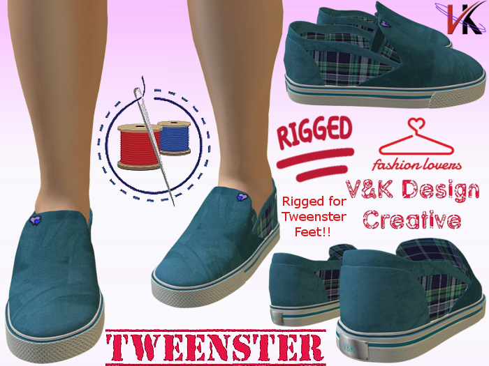 V&K Design Rigged Tweenster Loafer (mint)