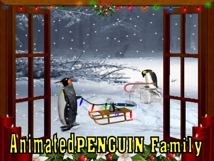 18  Loh3 Woodland Animals PENGUIN Family box