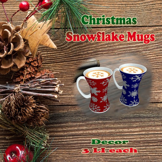 Snowflake Mugs BOX