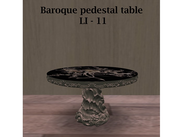 MMGD Baroque pedestal table packed