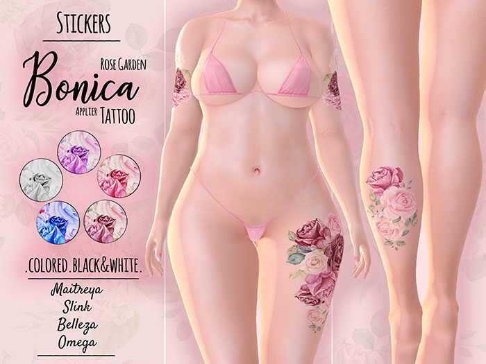 Stickers / Rose Garden / Bonica {wear/HUD}