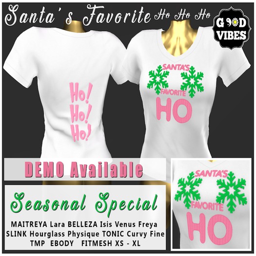 Good Vibes Santa's Favorite