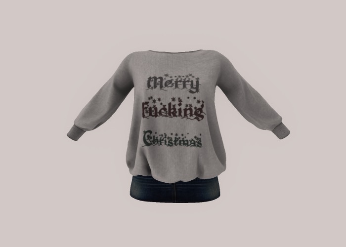 Isadoarable Fuzzy Sweater - MerryFknChristmas