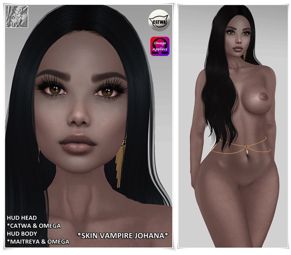 *.::Damn&Sweet::.* Omega & Catwa Skin Vampire Johana