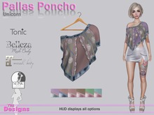 Pallas Poncho With Hud Unicorn
