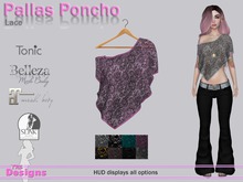 Pallas Poncho With Hud Lace