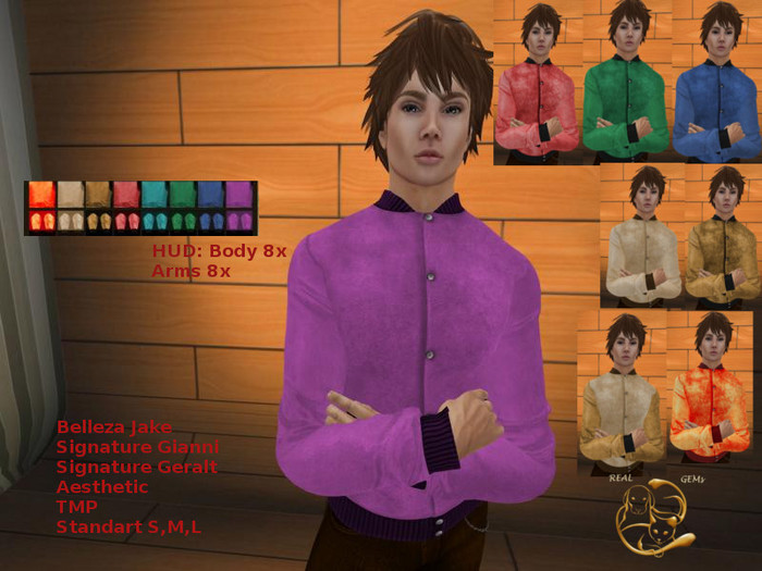 [RG] Ligth Leather Jacket & Hud (Box)