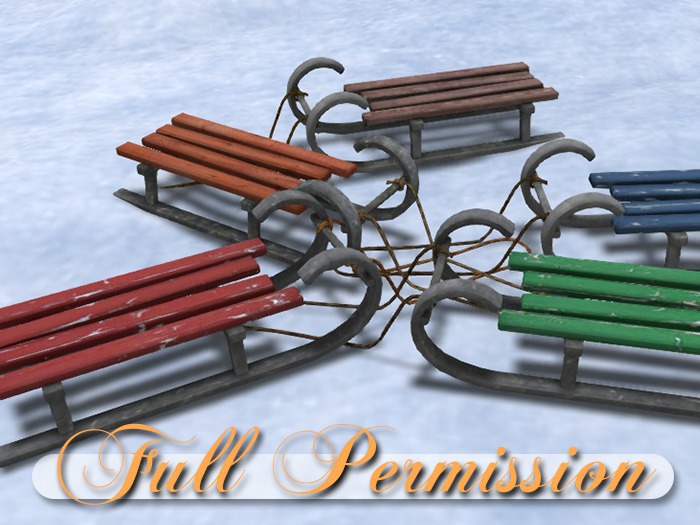 Winter Sled ~ 5 colors ~~
