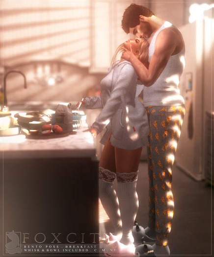 FOXCITY. Breakfast Couple Bento Pose