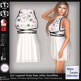 SLC Layered Dress Rosa White Snowflake