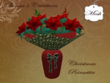 Winter Holiday Poinsettia c9. 