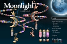 EarthStones Moonlight Wrap Bracelets - Dusk