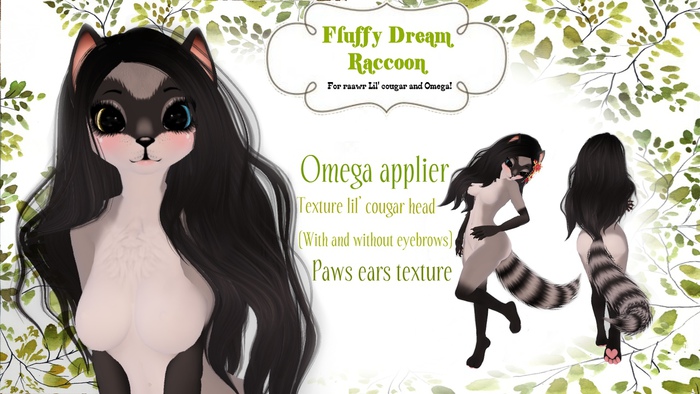 *Fluffy Dream* Racoon OMEGA-Ready! 