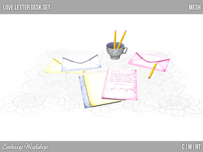 EW - Love Letter Desk Set