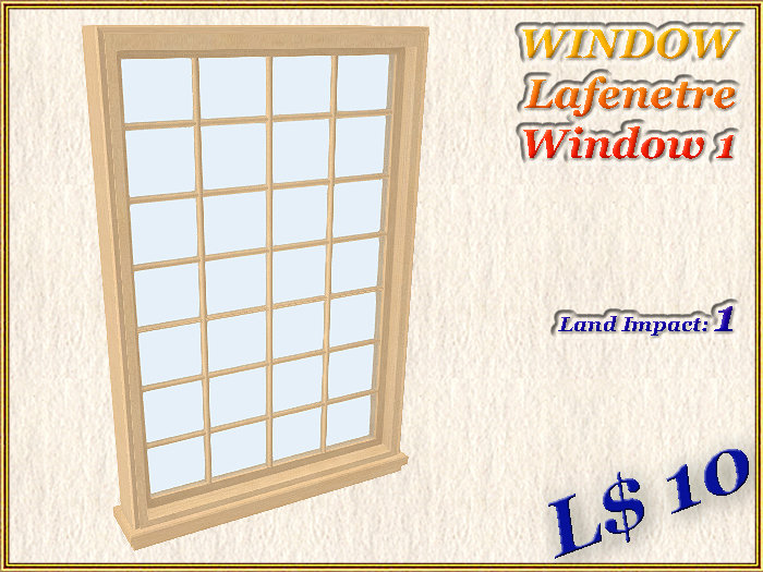 WINDOW Lafenetre Window 1 (1 LI) ( Full perm )