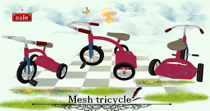 Mesh tricycle PINK