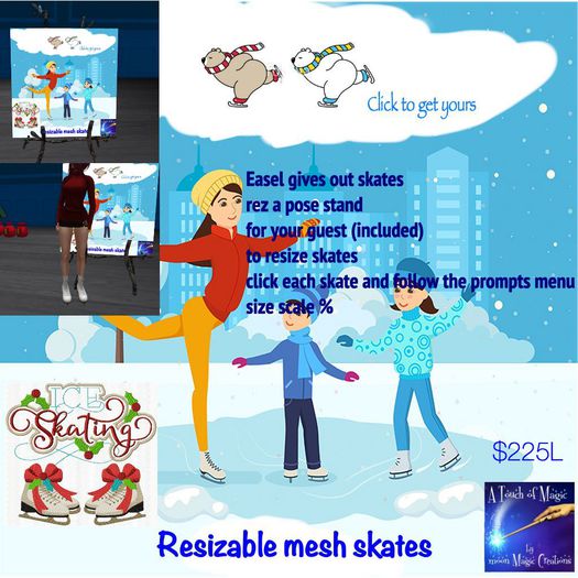 ***Mesh Resizable skates giver-Crate
