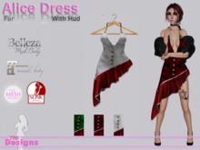 Alice Dress With Hud Fur