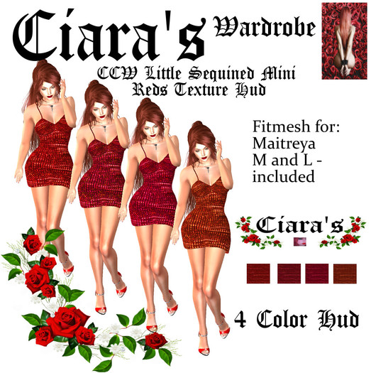 CCW Little Sequined Mini Reds Texture Hud