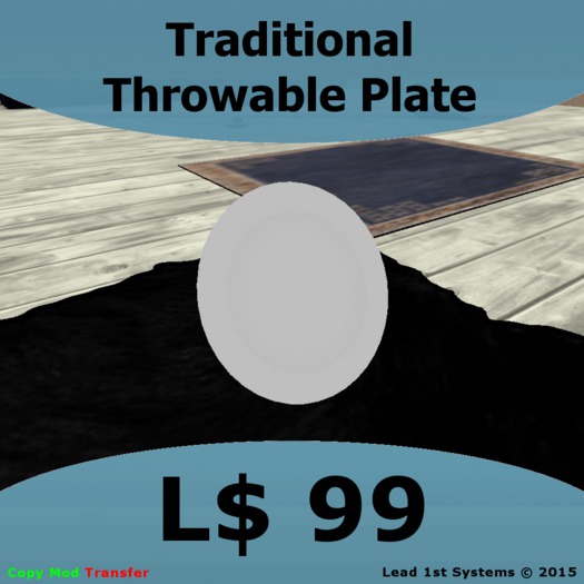 Traditional Throwable Plate